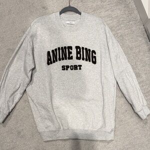 Anine Bing Sport Light Gray Sweatshirt